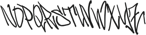 Barikend Graffiti Font Regular otf (400) Font UPPERCASE