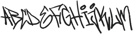 Barikend Graffiti Font Regular otf (400) Font LOWERCASE