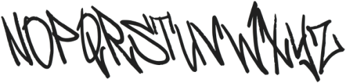 Barikend Graffiti Font Regular otf (400) Font LOWERCASE