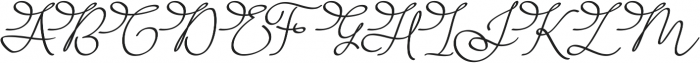 Barista Script ttf (400) Font UPPERCASE