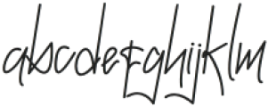BarithomSignature-Regular otf (400) Font LOWERCASE
