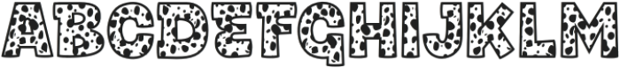 Bark Type Dalmation otf (400) Font UPPERCASE