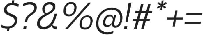 Barkanon Light Italic otf (300) Font OTHER CHARS