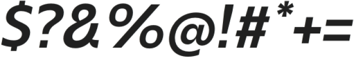 Barkanon Semi Bold Italic otf (600) Font OTHER CHARS