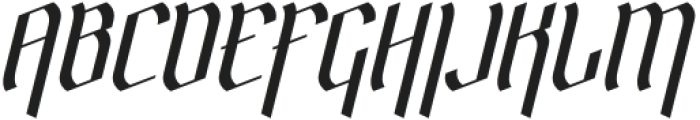 Barklise Italic otf (400) Font UPPERCASE