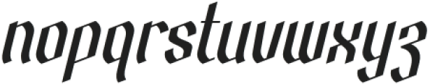 Barklise Italic otf (400) Font LOWERCASE