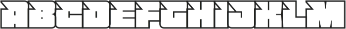 BarleAltOutline-Regular otf (400) Font LOWERCASE