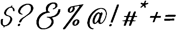 Barley Script otf (400) Font OTHER CHARS