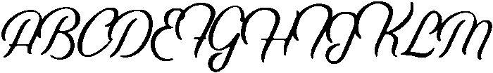 Barley Script otf (400) Font UPPERCASE