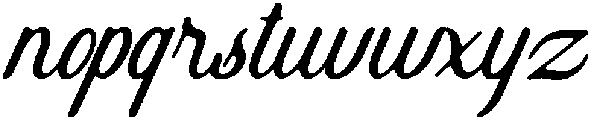 Barley Script otf (400) Font LOWERCASE