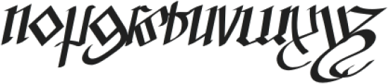 Barmote Courthand Italic otf (400) Font LOWERCASE