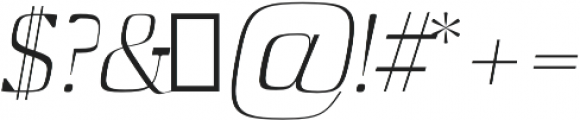 Barnes Light Italic otf (300) Font OTHER CHARS