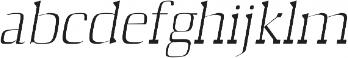 Barnes Light Italic otf (300) Font LOWERCASE