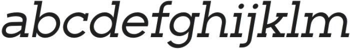 Barnic Slab Italic otf (400) Font LOWERCASE