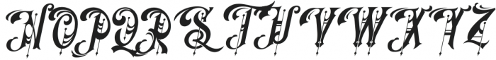 Barones-Italic otf (400) Font UPPERCASE