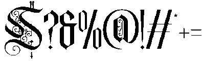 Baronial-Ornament otf (400) Font OTHER CHARS