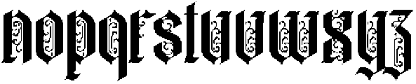 Baronial-Ornament otf (400) Font LOWERCASE