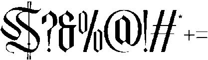 Baronial-Regular otf (400) Font OTHER CHARS