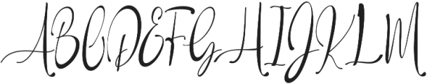 Baropetha Signature1 ttf (400) Font UPPERCASE