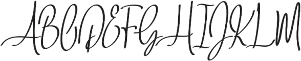 Baropetha Signature2 ttf (400) Font UPPERCASE