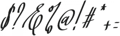 Baropetha Signature_Italic2 ttf (400) Font OTHER CHARS