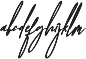 Baropetha Signature_Italic3 ttf (400) Font LOWERCASE