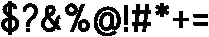 Barra Bold Round Bold otf (700) Font OTHER CHARS