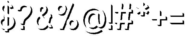 Barra Extrude Regular otf (400) Font OTHER CHARS