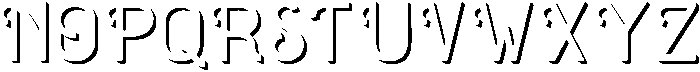 Barra Extrude Regular otf (400) Font UPPERCASE