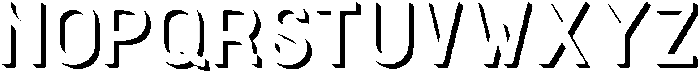 Barra Extrude Regular otf (400) Font LOWERCASE