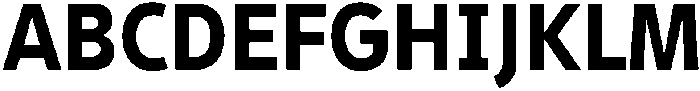 Barrierefrei Sans Bold otf (700) Font UPPERCASE
