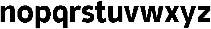 Barrierefrei Sans Bold otf (700) Font LOWERCASE