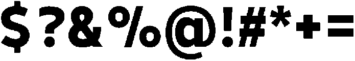Barrierefrei Sans Heavy otf (800) Font OTHER CHARS