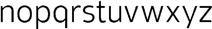 Barrierefrei Sans Light otf (300) Font LOWERCASE