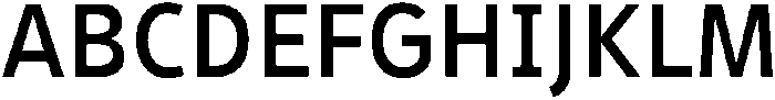 Barrierefrei Sans Medium otf (500) Font UPPERCASE