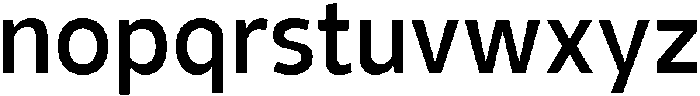 Barrierefrei Sans Medium otf (500) Font LOWERCASE