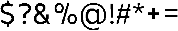 Barrierefrei Sans Regular otf (400) Font OTHER CHARS