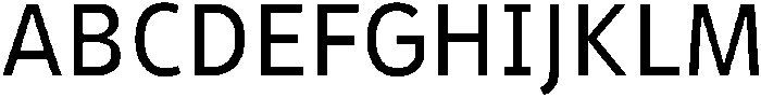 Barrierefrei Sans Regular otf (400) Font UPPERCASE