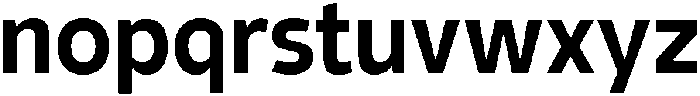 Barrierefrei Sans SemiBold otf (600) Font LOWERCASE