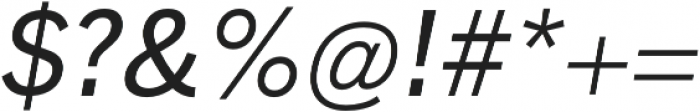 Barter Exchange Medium Italic otf (500) Font OTHER CHARS