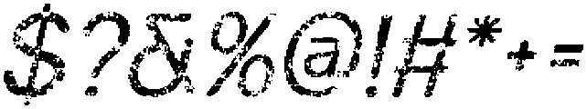 Bartine Rounded Stamp Italic otf (400) Font OTHER CHARS