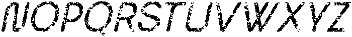 Bartine Rounded Stamp Italic otf (400) Font UPPERCASE