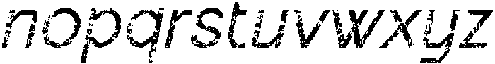 Bartine Stamp Italic otf (400) Font LOWERCASE