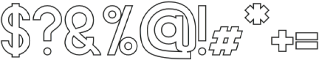 Bartino Outline Regular otf (400) Font OTHER CHARS