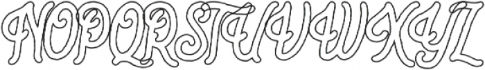 Bartond Typeface Outline otf (400) Font UPPERCASE