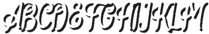 Bartond Typeface Shadow otf (400) Font UPPERCASE
