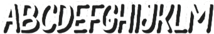 Bartond Typeface Shadow otf (400) Font LOWERCASE