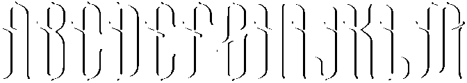Baruna Shadow otf (400) Font UPPERCASE