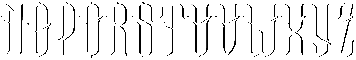 Baruna Shadow otf (400) Font UPPERCASE