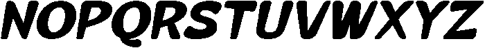 Basdeal Display Italic otf (400) Font UPPERCASE